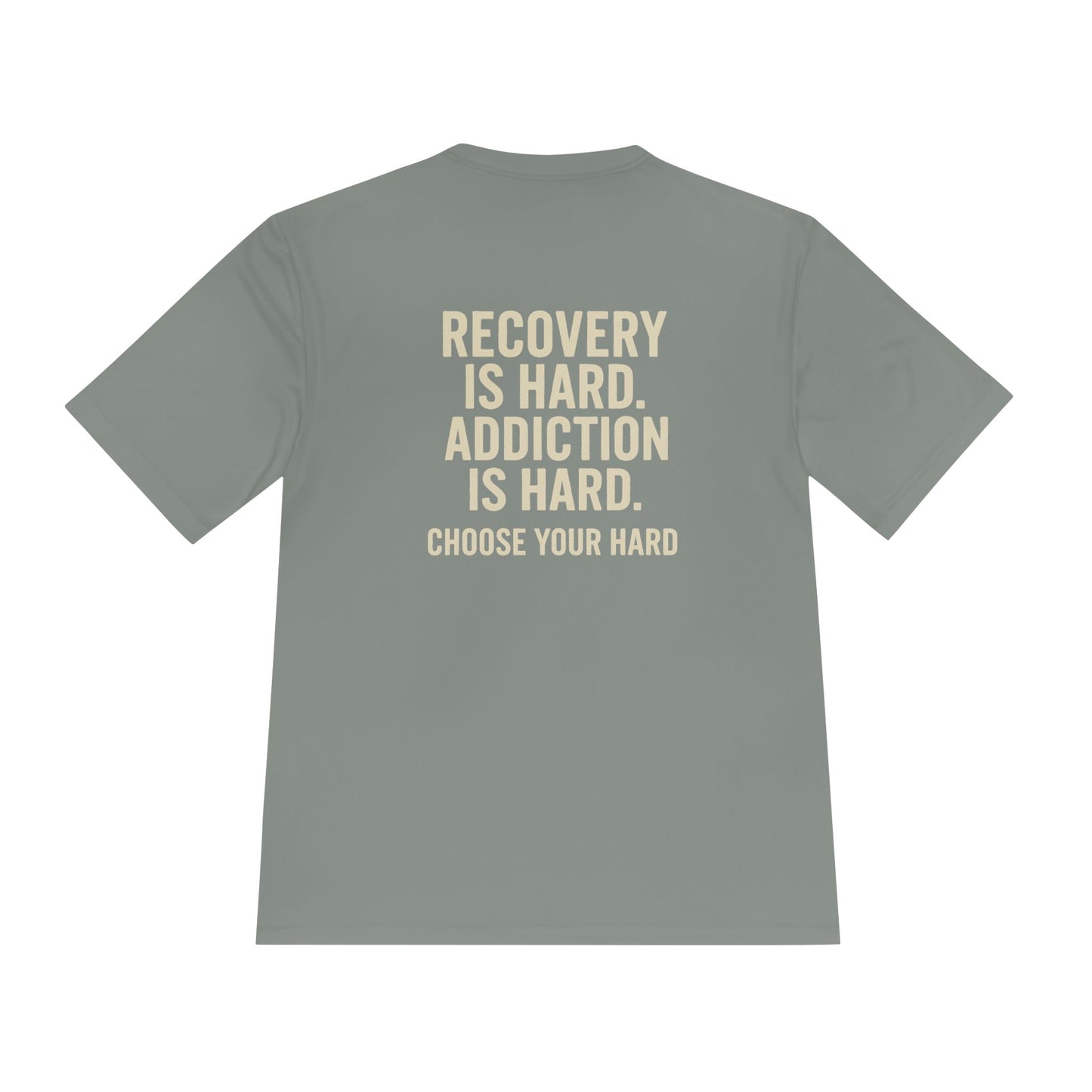 Empowerment Recovery Tee | Fitness Shirt, Motivational Tee, Unisex Activewear, Recovery Awareness Apparel, Choose Your Hard T-Shirt
