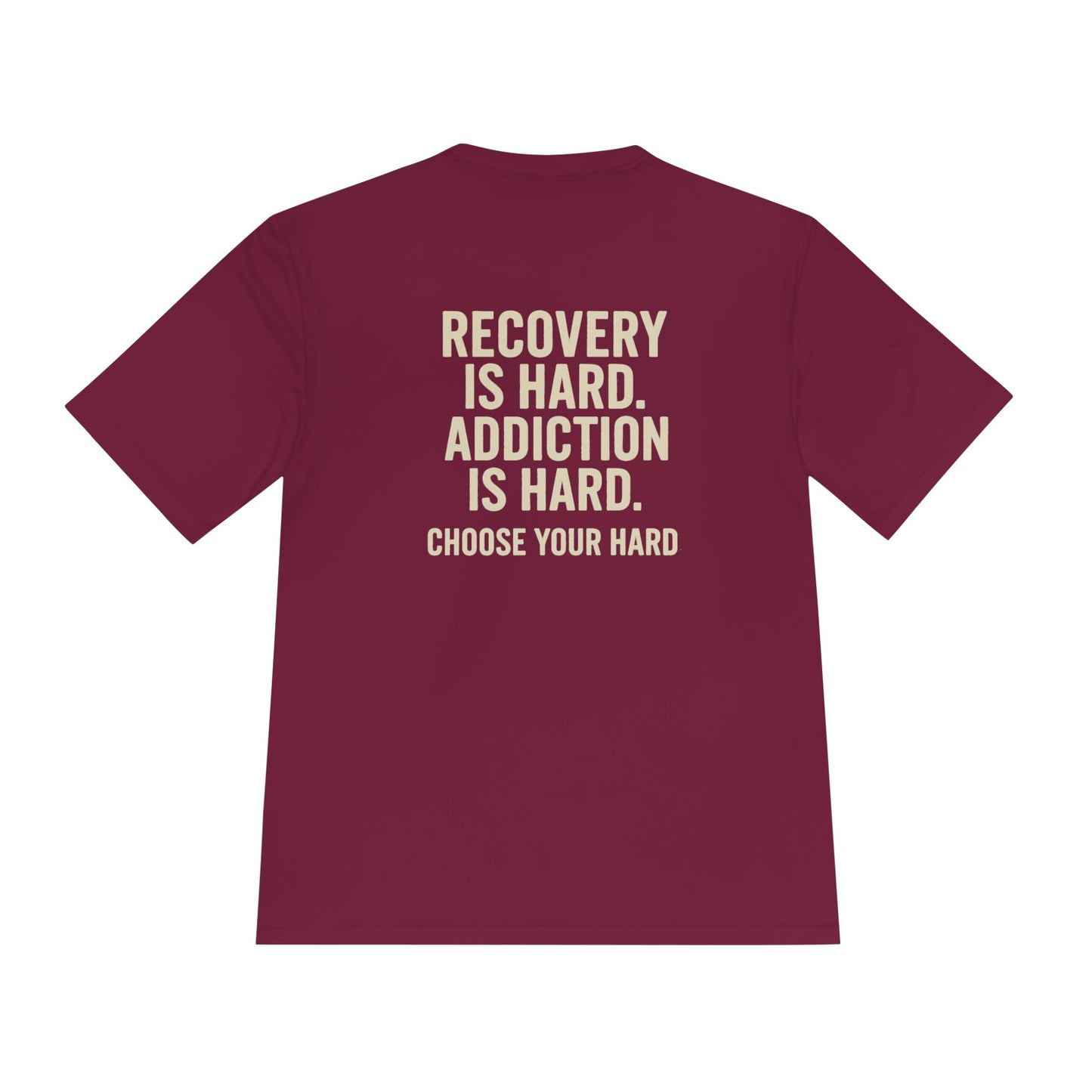 Empowerment Recovery Tee | Fitness Shirt, Motivational Tee, Unisex Activewear, Recovery Awareness Apparel, Choose Your Hard T-Shirt