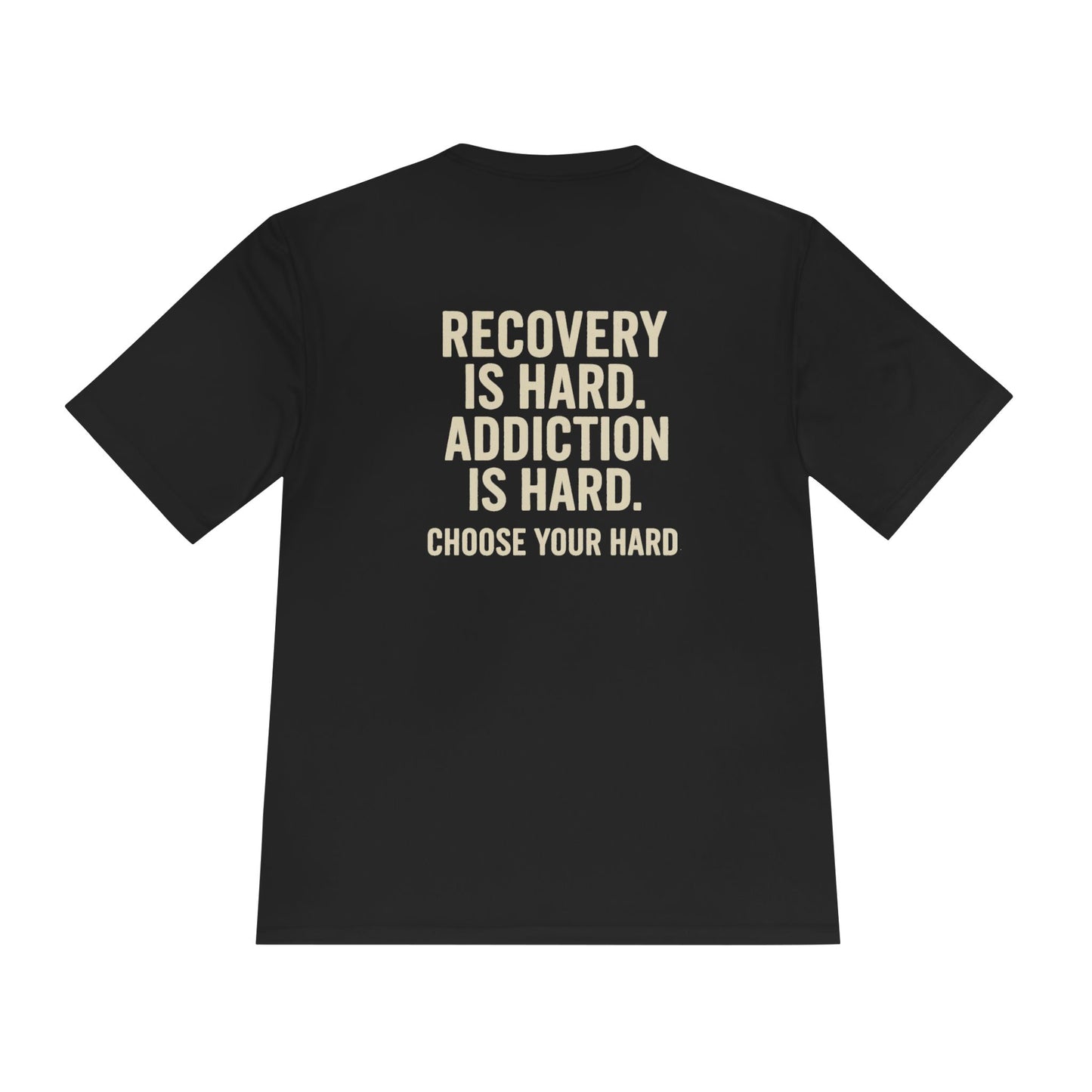 Empowerment Recovery Tee | Fitness Shirt, Motivational Tee, Unisex Activewear, Recovery Awareness Apparel, Choose Your Hard T-Shirt