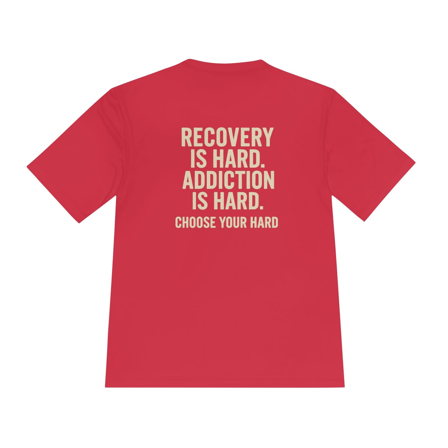 Empowerment Recovery Tee | Fitness Shirt, Motivational Tee, Unisex Activewear, Recovery Awareness Apparel, Choose Your Hard T-Shirt