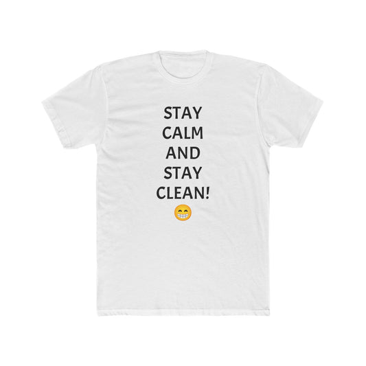 Stay Calm Unisex Cotton Crew Tee - Comfort for Everyday Adventures